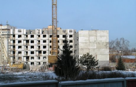 Ход строительства ЖК Цветной бульвар январь 2018 дом №1